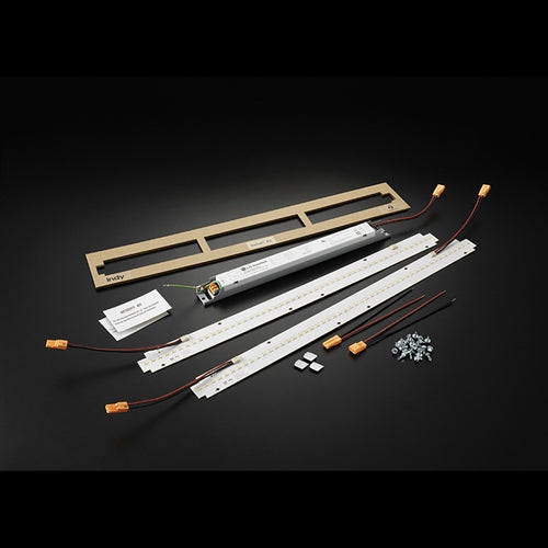 Juno SRT-2-4440U-G3 Indy Recessed/Surface Troffer LED Retrofit Kit, 18W, 2 Strips, 4400 Lumens, 4000K, 120-277V, Gen 3