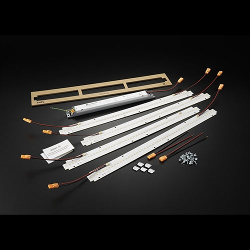 Juno SRT-4-6535U-G3 Indy Recessed/Surface Troffer LED Retrofit Kit, 18W, 4 Strips, 6500 Lumens, 3500K, 120-277V, Gen 3
