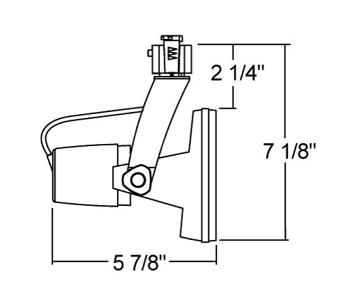 Juno Track Lighting T1030G-WH (T1030 GU24 18W WH) Die Cast Gimbal 18W PAR30 Long Neck GU24 Base, White Finish