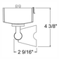 Juno Track Lighting T1043H-SL (T1043 H SL) Trac Master Low Voltage Horizontal Concentricity16 MR16 LED-Compatible Lampholders, Silver Finish