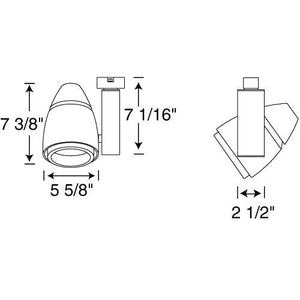 Juno Track Lighting T209L G2 40K 80CRI PDIM SP WH Trac Master Conix LED 19W, 4000K Color Temperature, 80 CRI, Spot Beam Spread, White Finish