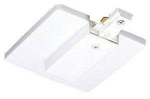 Juno Track Lighting T21WH (T21 WH) 1-Circuit Trac Master End Feed Connector and Outlet Box Cover, White Color