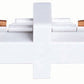 Juno Track Lighting T23WH (T23 WH) 1-Circuit Trac Master Miniature Straight Connector, White Color