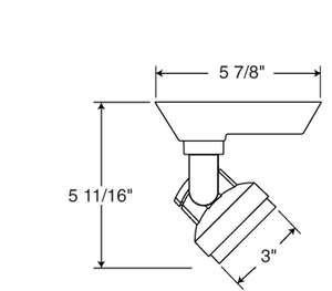 Juno Track Lighting T251LED-4K-SP-SL Cylindra 15W LED 4000K, Spot Beam Spread, Silver Finish