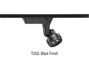Juno Track Lighting T252L-27K-N-BL Cylindra 18W LED 2700K, Narrow Flood Beam Spread, Black Finish