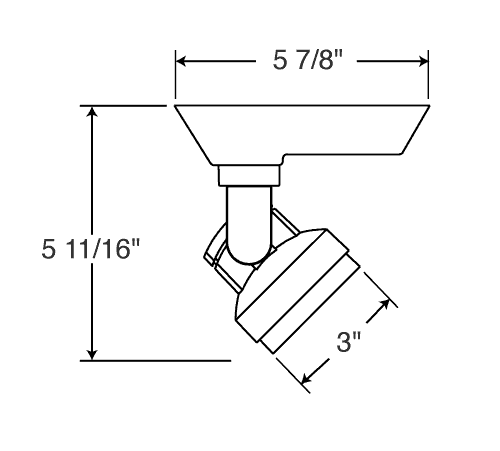 Juno Track Lighting T252L-3K-HC-N-BL Cylindra 18W LED 3000K 93 CRI, Narrow Flood Beam Spread, Black Finish