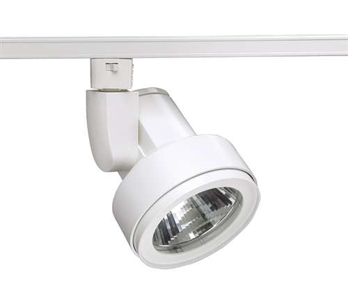Juno Track Lighting T254L 27K 80CRI PDIM NFL WH Cylindra 19W LED 2700K, Narrow Flood Beam Spread, White Finish