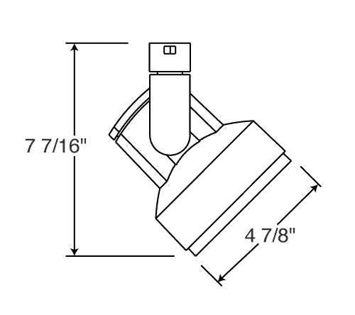 Juno Track Lighting T254L 35K 80CRI PDIM SP BL Cylindra 19W LED 3500K, Spot Beam Spread, Black Finish