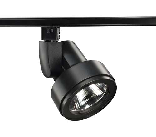 Juno Track Lighting T254L 40K 80CRI PDIM FL BL Cylindra 19W LED 4000K, Flood Beam Spread, Black Finish