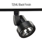 Juno Track Lighting T254L-27K-F-BL Cylindra 19W LED 2700K, Flood Beam Spread, Black Finish