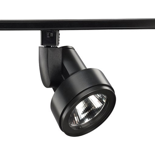Juno Track Lighting T254LG2-35KHCSBL Cylindra 15W LED 3500K, 90 CRI, Spot Beam Spread, Black Finish