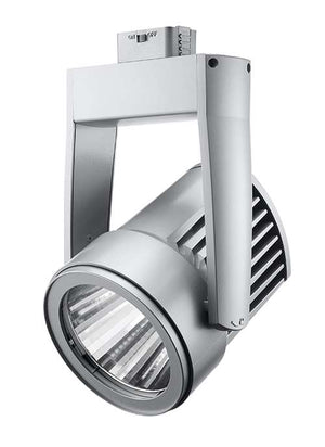 Juno Track Lighting T255L G2 35K 90CRI PDIM NFL SL Cylindra 36W LED Track Fixture 3500K, 90 CRI, Narrow Flood, Silver Finish