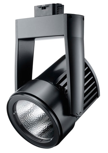 Juno Track Lighting T255LED-27D-SP-BL Cylindra 45W Dimmable LED 2700K Color Temperature, Flood Beam Spread, Black Finish