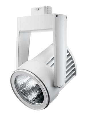 Juno Track Lighting T255LED-35K-SP-WH Cylindra 45W LED 3500K Color Temperature, Flood Beam Spread, White Finish