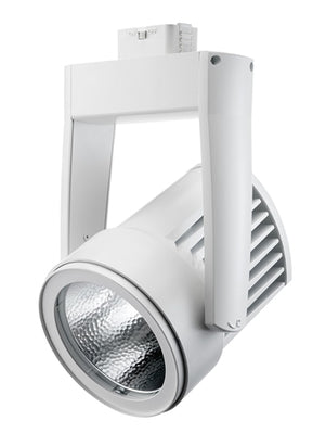 Juno Track Lighting T255LED-3K-NFL-WH Cylindra 45W LED 3000K Color Temperature, Narrow Flood Beam Spread, Black Finish