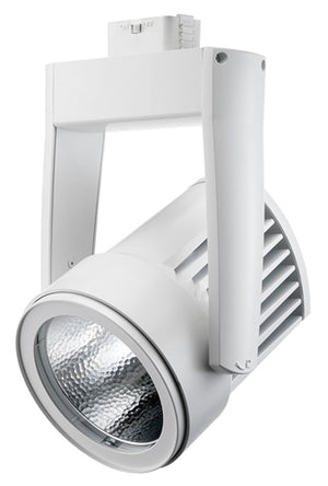 Juno Track Lighting T255LED-4D-SP-WH Cylindra 45W Dimmable LED 4100K Color Temperature, Flood Beam Spread, White Finish