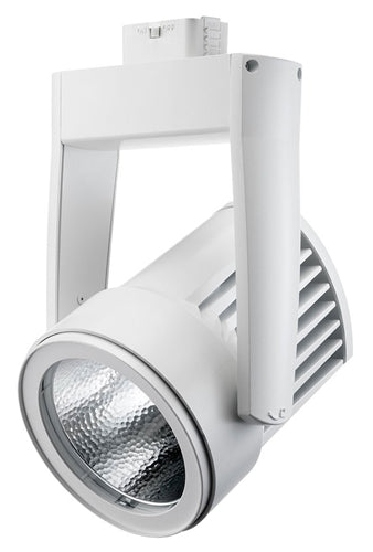 Juno Track Lighting T255LED-4D-SP-WH Cylindra 45W Dimmable LED 4100K Color Temperature, Flood Beam Spread, White Finish