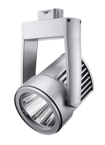 Juno Track Lighting T255LG2-4FSL Cylindra 36W LED Track Fixture 4000K, 80 CRI, Flood, Silver Finish