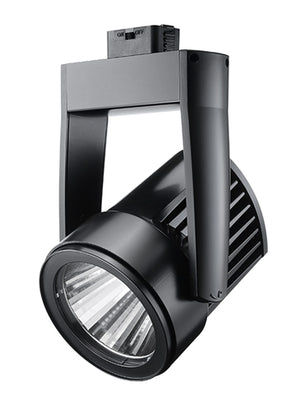 Juno Track Lighting T255LG2-4SBL Cylindra 36W LED Track Fixture 4000K, 80 CRI, Spot, Black Finish