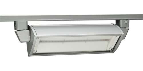 Juno Track Lighting T256L 30K 80CRI OFF SL 35W LED Wall Wash / Flood Trac Fixture, 3000K, Silver Finish