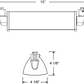 Juno Track Lighting T256LED-27K-DIM-BL 35W Dimmable LED Wall Wash / Flood Track Fixture, 2700K, Black Finish