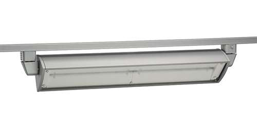 Juno Track Lighting T257L 27K 80CRI OFF SL 70W LED Wall Wash / Flood Track Fixture, 2700K, Silver Finish