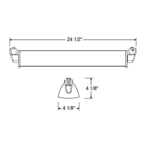 Juno Track Lighting T257L 30K 80CRI PDIM WH 70W Dimmable LED Wall Wash / Flood Track Fixture, 3000K, White Finish