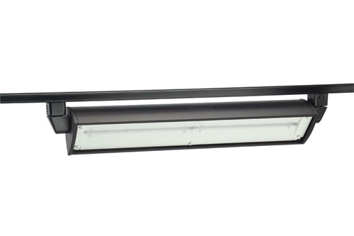 Juno Track Lighting T257LED-3K-DIM-BL 70W Dimmable LED Wall Wash / Flood Track Fixture, 3000K, Black Finish