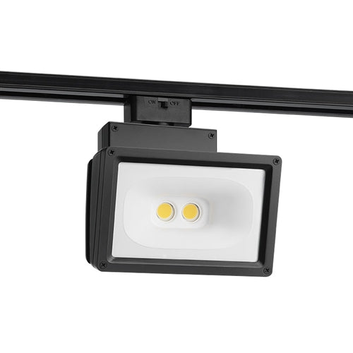 Juno Track Lighting T258L-3K-HC-BL Wall Wash Flood 30W LED 2633 Lumens, 3000K Color Temperature, 90 CRI, Black Finish