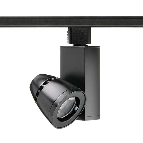 Juno Track Lighting T261L G3 35K SPW PDIM FL BL Trac Master Fixture 11W Gen 3 Conix II LED, 3500K Color Temperature, SpectralWhite, Flood Beam, Black Finish