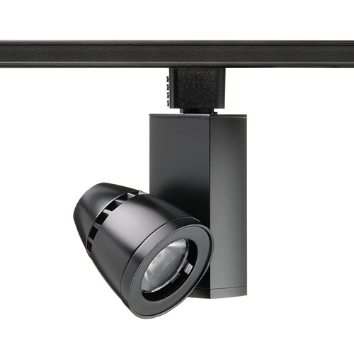 Juno Track Lighting T261LG2-3HCFBL Trac Master Fixture 16W Gen 2 Conix II Dimmable LED, 3000K Color Temperature, 93 CRI, Flood, Black Finish