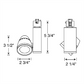 Juno Track Lighting T261LG2-3SSL Trac Master Fixture 16W Gen 2 Conix II Dimmable LED, 3000K Color Temperature, 85 CRI, Spot, Silver Finish