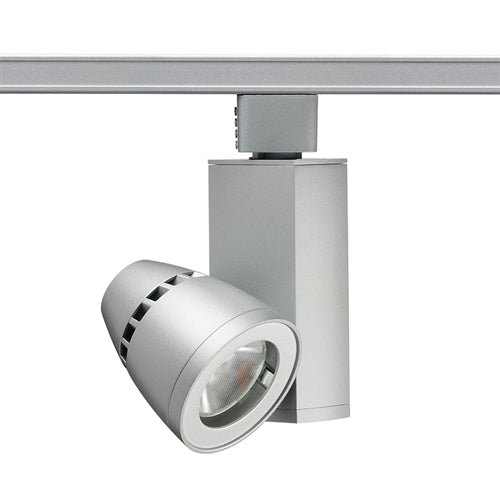 Juno Track Lighting T261LG3-3HCFSL Trac Master Fixture 11W Gen 3 Conix II LED, 3000K Color Temperature, 90 CRI, Flood Beam, Silver Finish