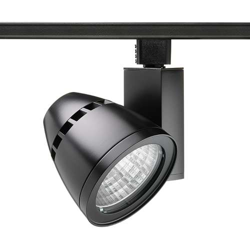 Juno Track Lighting T262L 35K 90CRI PDIM FL BL Conix II 24W Dimmable 90 CRI LED Track Fixture 3500K, Flood, Black Finish