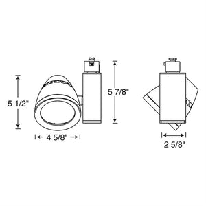 Juno Track Lighting T263LG3-27HCNSL Conix II Generation 2 27W Dimmable 90 CRI LED Track Fixture 2700K, Narrow Flood, Silver Finish