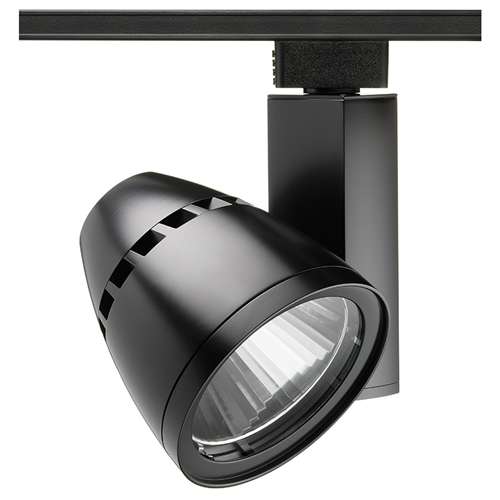 Juno Track Lighting T265L G2 27K 90CRI PDIM FL BL Trac Master Fixture 36W Gen 2 Conix II Dimmable LED, 2700K Color Temperature, 90 CRI, Flood, Black Finish