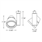 Juno Track Lighting T265LG2-4SBL Trac Master Fixture 36W Gen 2 Conix II Dimmable LED, 4000K Color Temperature, 80 CRI, Spot, Black Finish