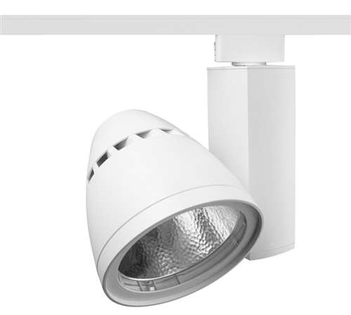 Juno Track Lighting T267L 35K 80CRI OFF FL WH Conix II 64W Non Dimmable 80 CRI LED Track Fixture 3500K, Flood, White Finish