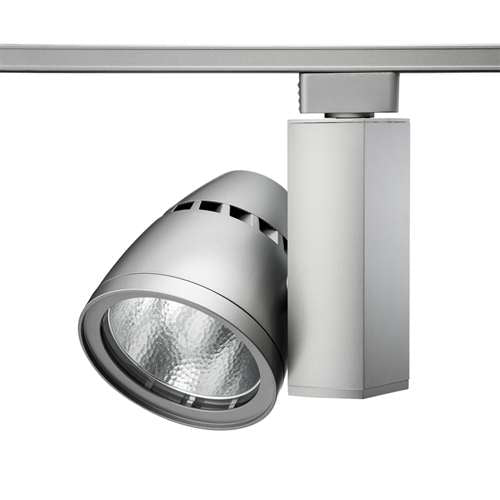 Juno Track Lighting T267L 30K 80CRI OFF SP SL Conix II 64W Non Dimmable 80 CRI LED Track Fixture 3000K, Spot, Silver Finish