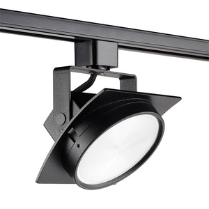 Juno Track Lighting T271L 30K 90CRI PDIM FL BL Arc 13W Dimmable LED Track Fixture 3000K, Flood, Black Finish