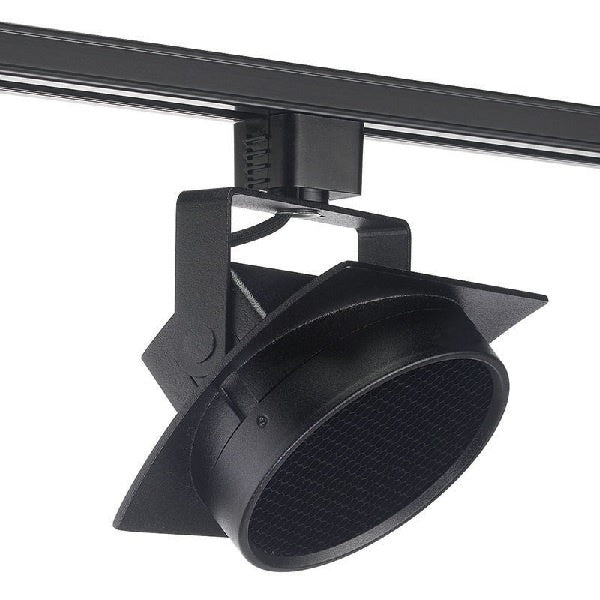 Juno T271L G2 27K 90CRI PDIM FL BL THCL1BL Track Lighting Arc 9W Dimmable LED Track Fixture, 2700K, 90 CRI, Flood, Installed Louver, Black Finish