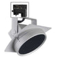 Juno T271L G2 35K SPW PDIM NFL SL THCL1SL Track Lighting Arc 9W Dimmable LED Track Fixture, 3500K, Spectral White, Narrow Flood, Installed Louver, Silver Finish