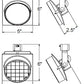Juno Track Lighting T271L3HCNBL Arc 13W Dimmable LED Track Fixture 3000K, Narrow Flood, Black Finish