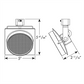 Juno Track Lighting T271L3HCSHCLSL Arc 13W Dimmable LED Track Fixture 3000K, 92 CRI, Spot, Hexcell Louver, Silver Finish