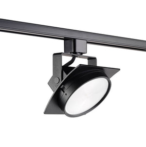 Juno Track Lighting T271L3KFBL Arc 13W Dimmable LED Track Fixture 3000K, Flood, Black Finish