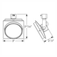Juno Track Lighting T272L27HCSWH Avant Garde Arc L 15W Dimmable LED Track Fixture, 92 CRI, 2700K, Spot, White Finish