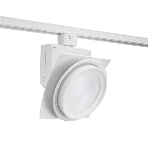 Juno Track Lighting T275L 27K 90CRI PDIM NFL WH Trac Master Arc XL 26W LED, 2700K Color Temperature, 90 CRI, Narrow Flood, No Louver, White Finish