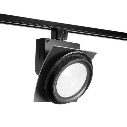 Juno Track Lighting T275L 27K 80CRI PDIM NFL BL Trac Master Arc XL 26W LED, 2700K Color Temperature, 80 CRI, Narrow Flood, No Louver, Black Finish