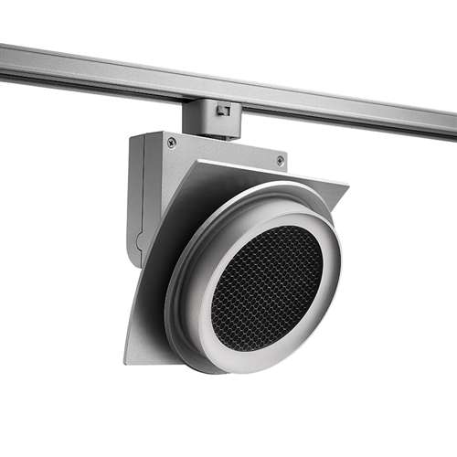Juno Track Lighting T275L 30K 90CRI PDIM NFL SL THCL2SL Trac Master Arc XL 26W LED, 3000K Color Temperature, 90 CRI, Narrow Flood, Hexcell Louver, Silver Finish