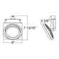 Juno Track Lighting T275L35KFSL Trac Master Arc XL 26W LED, 3500K Color Temperature, 80 CRI, Flood, No Louver, Silver Finish